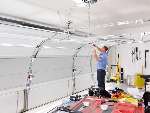 Garage door cable repair service by South Euclid Garage Door Repair in South Euclid