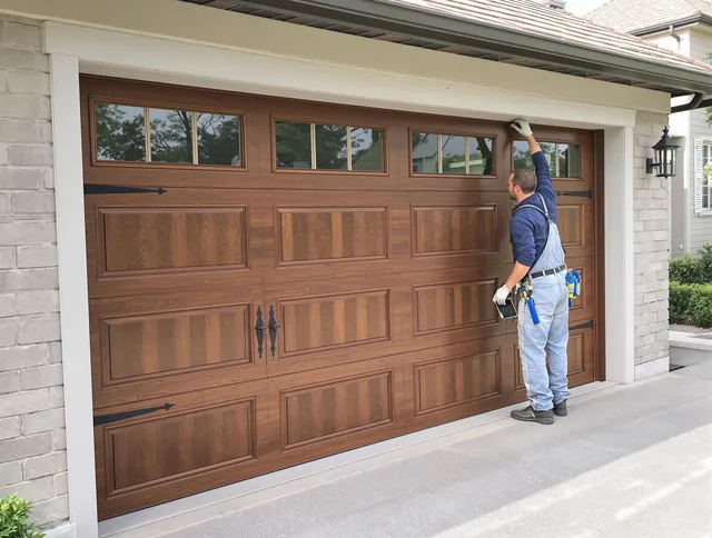 Custom garage door showcase by South Euclid Garage Door Repair in South Euclid