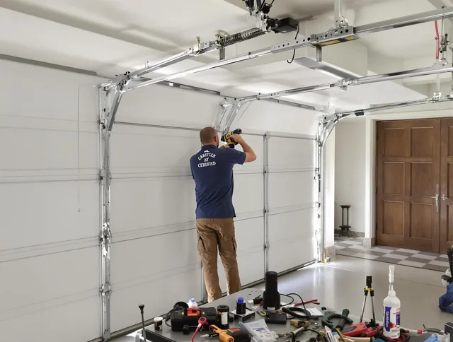 South Euclid Garage Door Repair certified technician performing precision garage door repair in South Euclid