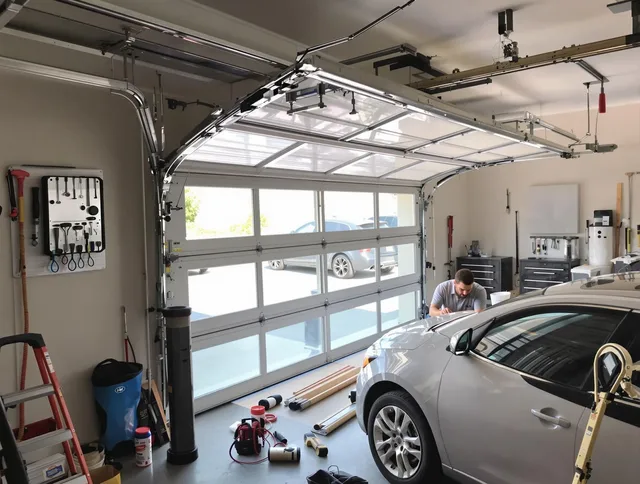 Garage door noise reduction service by South Euclid Garage Door Repair in South Euclid
