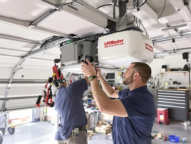 South Euclid Garage Door Repair technician performing advanced diagnostics on garage opener in South Euclid